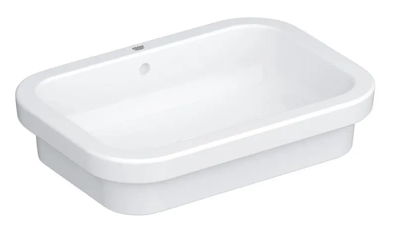 Lavoar Grohe 39124001, 168 mm, 422 mm, 600 mm, 1 cuve, suprafata antiaderent, in blat, fara nr orificii baterie, Alb