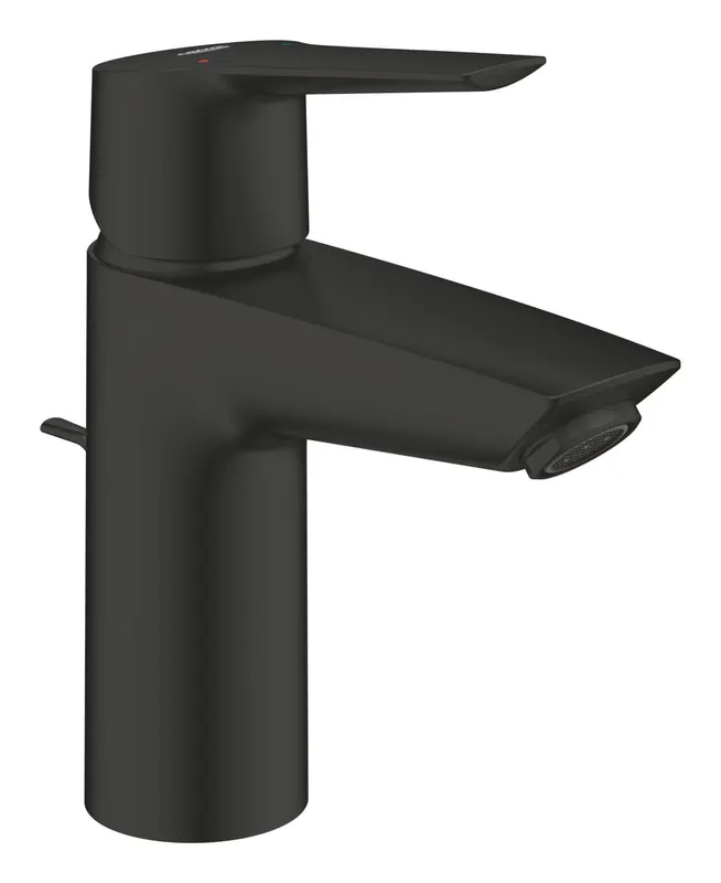 Baterie lavoar Grohe 242092432, 28 mm, 5.7 l min, 0.6 bar, 35 mm, 165 mm, 109 mm, 395 mm, 1 orificii instalare, Negru
