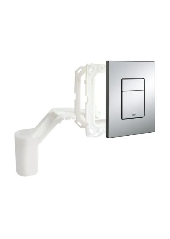Clapeta WC Grohe 38805000, 156 mm, 197 mm, functie eco, verticala, incastrat pentru tip rezervor, Crom