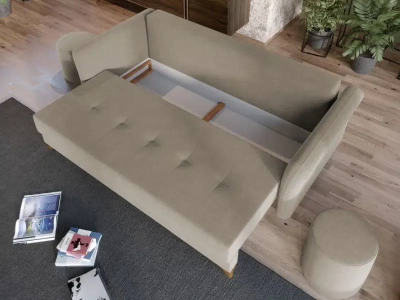 Canapea Bali Crem — imaginea 3