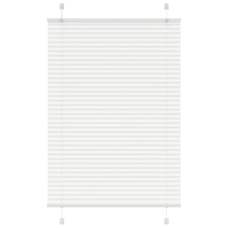 jaluza plisata alb 95x150 cm latime tesatura 94,4cm poliester