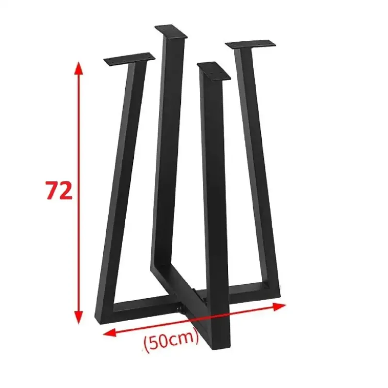 Picioare pentru masa rotunda metal, , Negru, 50x72 cm, 30704