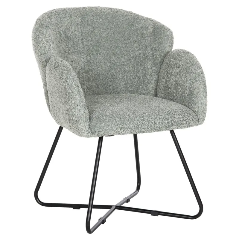 Scaun SHANTY BOUCLE - Verde menta
