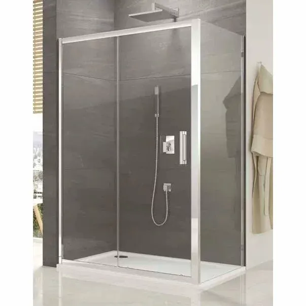 Perete fix SanSwiss Ocelia 90 cm sticla securizata 5mm anticalcar
