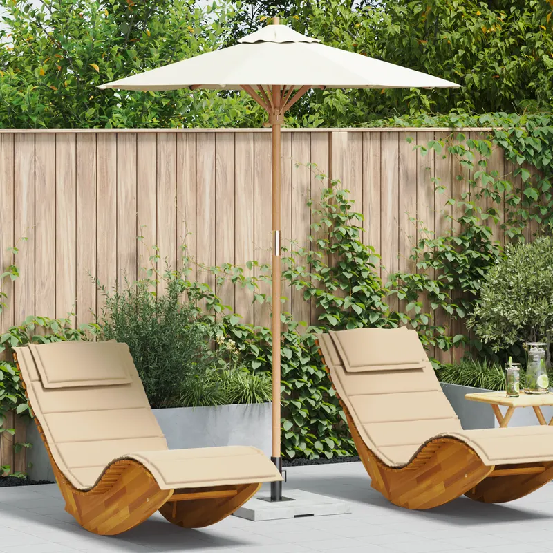 umbrela de gradina crem alb 180x230 cm bambus
