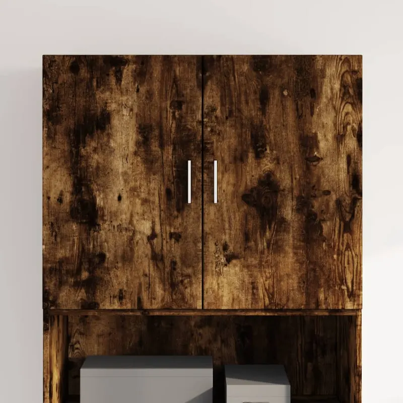 dulap de perete, stejar fumuriu, 80x42,5x64 cm, lemn compozit
