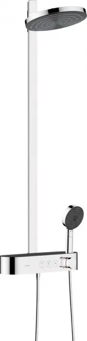 Set de dus cu baterie termostatata, palarie 26 cm, 2 jeturi, crom, Hansgrohe Pulsify S