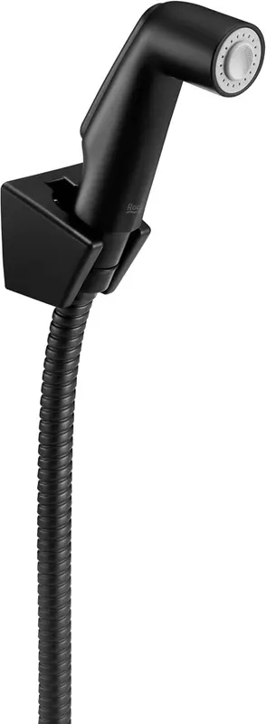 Dus igienic Roca A5B9130NB0, 0.6 bar, 1.25 m, 25 mm, 1 orificii instalare, 1 functii para dus, Negru