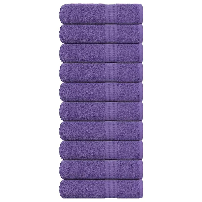Prosoape de baie, frogn, 10 buc., violet, 100x150 cm, 360 g/m2