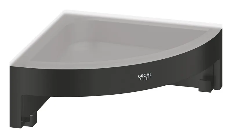 Raft Grohe 411062430, colt Start Cube, tip instalare pe colt, numar orificii instalare 2, elemente fixare ascunse, negru
