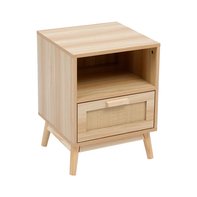 Noptiera Scandy, Natural, 40x40x55 cm - Natural