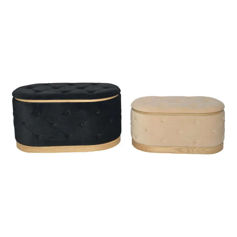Set tabureti 2 buc Royel, Negru, 83x46x42 cm - Negru