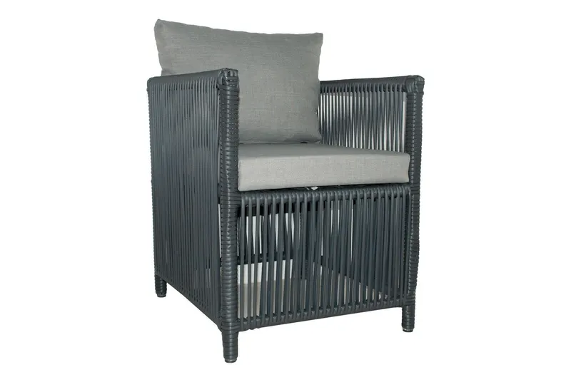 Set De Lounge De Grădină Mana, 150X76X90 Cm, 7 Piese - Gri