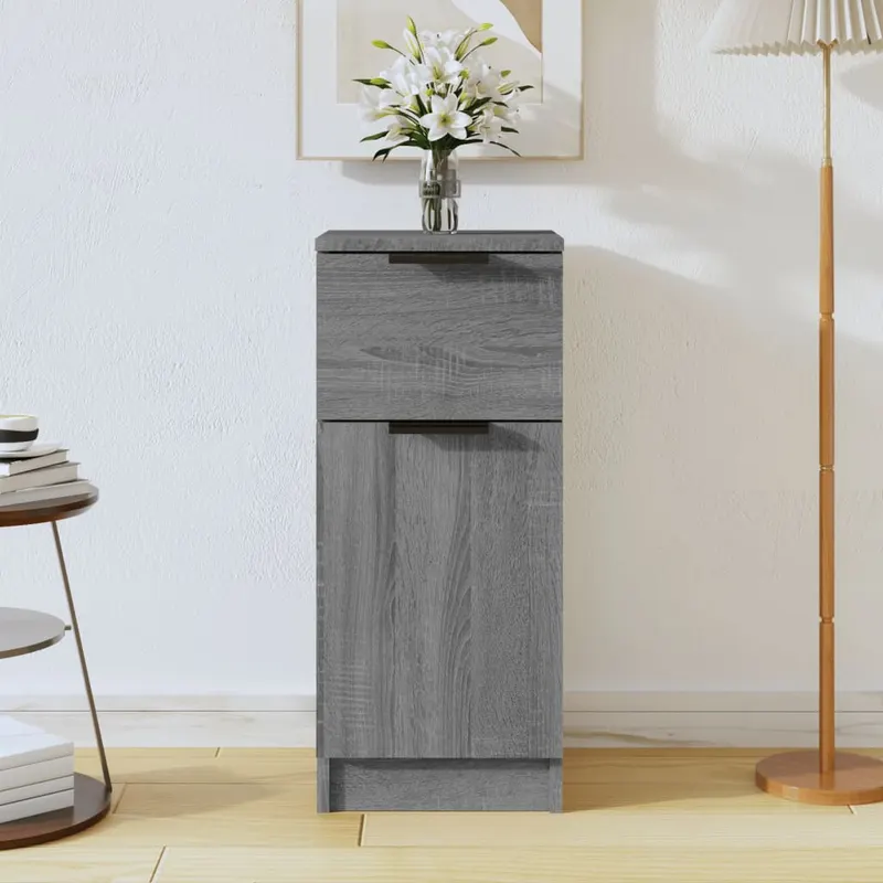 servanta, sonoma gri, 30x30x70 cm, lemn prelucrat