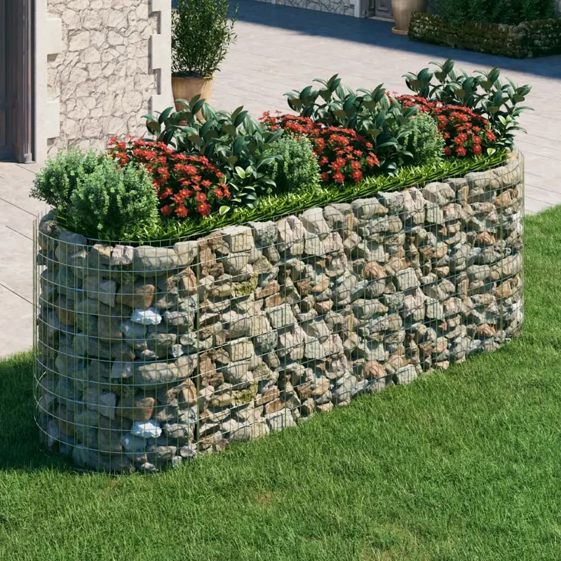 strat inaltat gabion, 300x100x100 cm, fier galvanizat