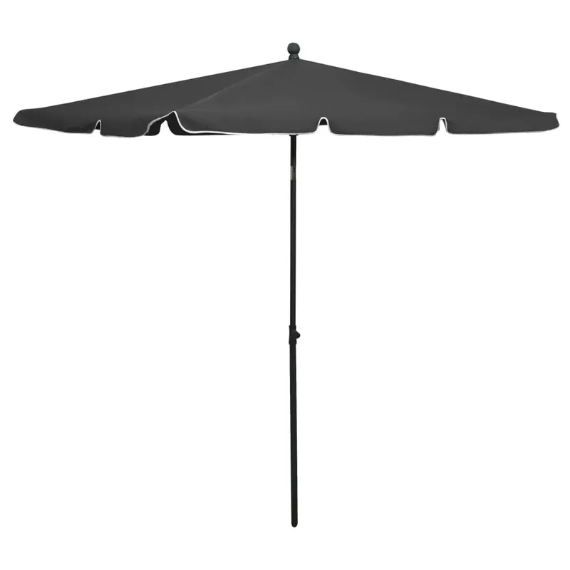umbrela de gradina cu stalp, antracit, 210x140 cm