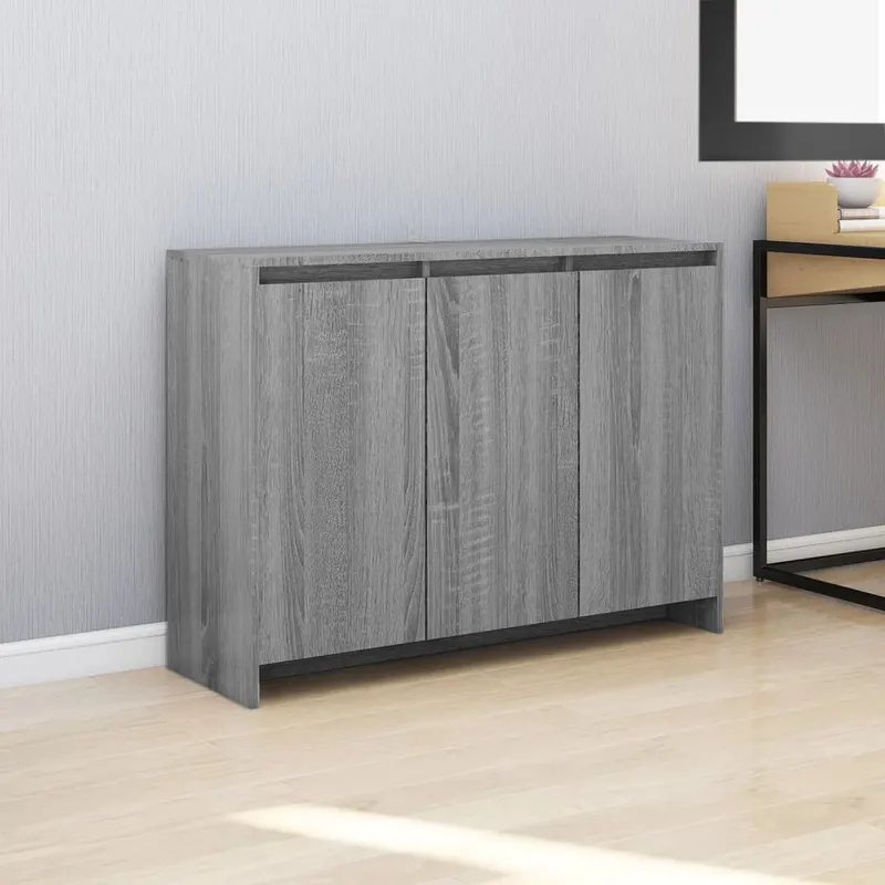 servanta, stejar sonoma gri, 102x33x75 cm, pal