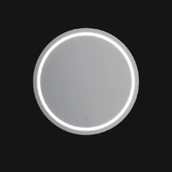 Oglinda Fluminia Ando-R60, diam 60 cm, rotunda, cu iluminare LED
