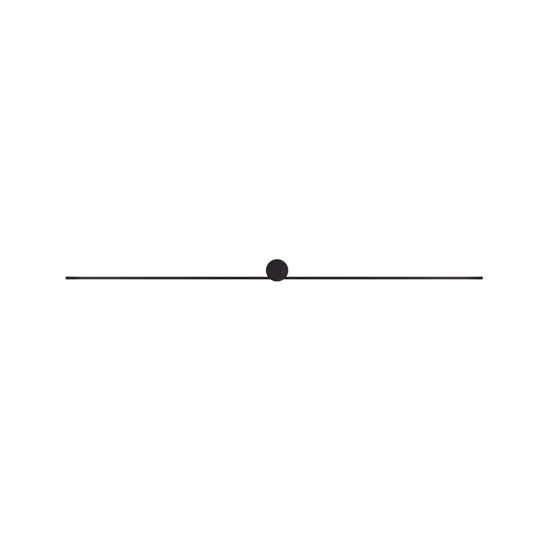 Aplica de perete ZABER BLACK - 121cm
