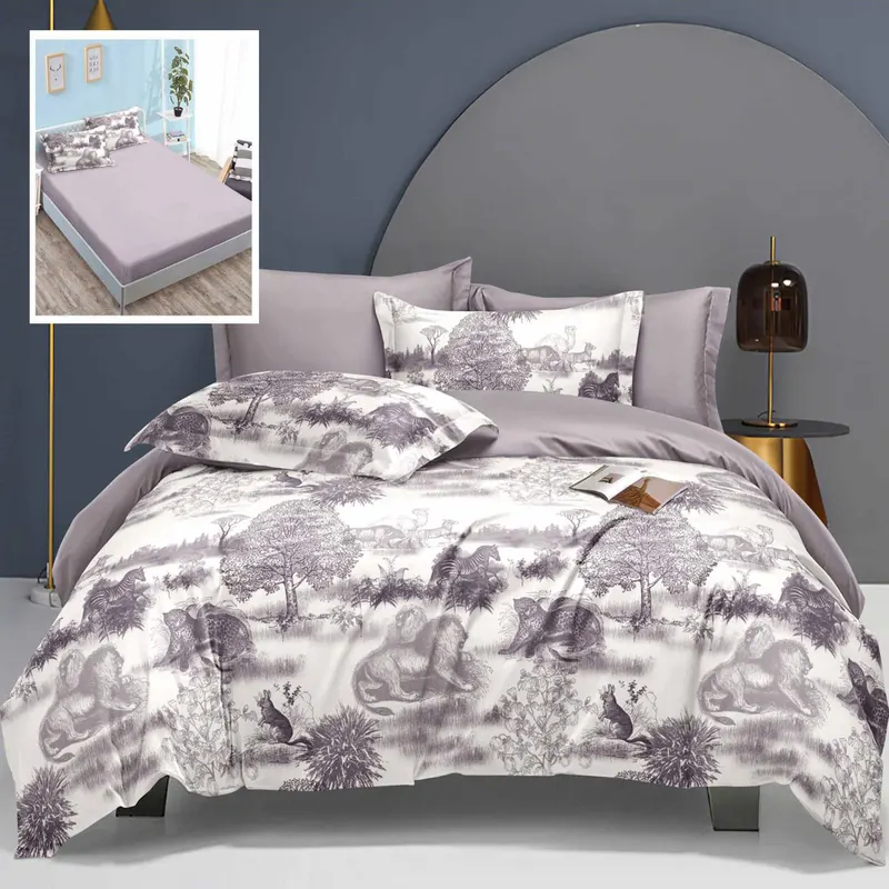 Lenjerie de pat elegance 6 piese cu husa (leh10)