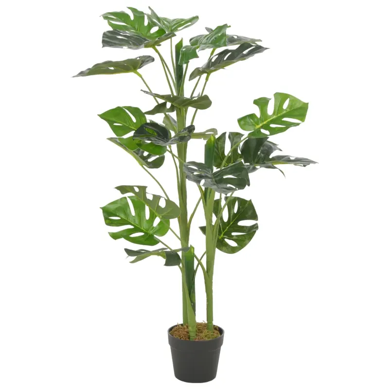 planta artificiala monstera cu ghiveci, verde, 100 cm