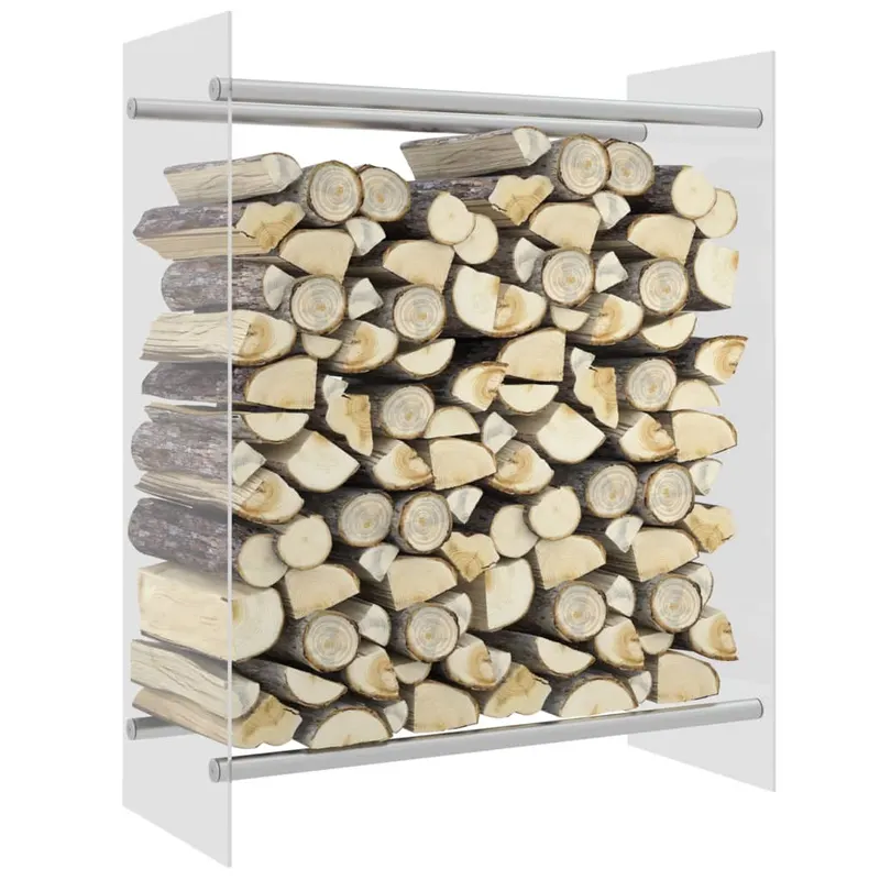 rastel lemne de foc transparent 80x35x100 cm sticla securizata