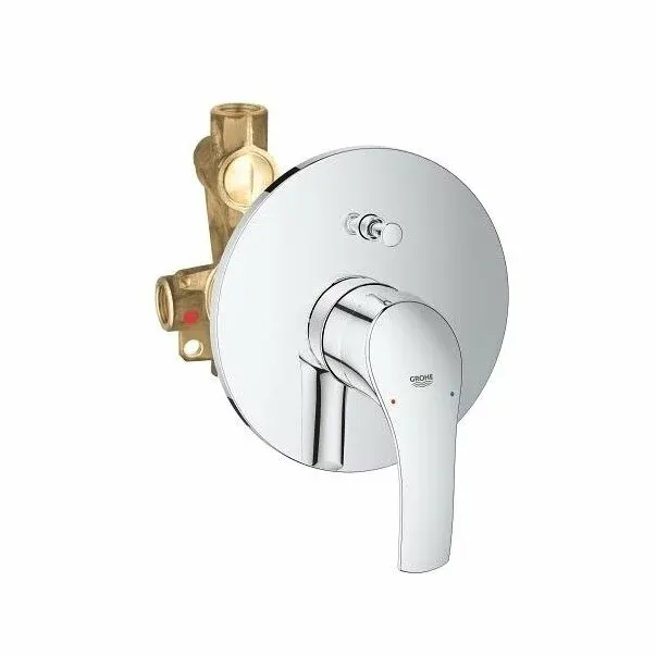 Baterie cada - dus incastrata Grohe Eurosmart New crom cu corp incastrat