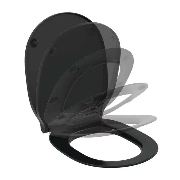 Capac wc slim softclose Ideal Standard Connect Air negru mat
