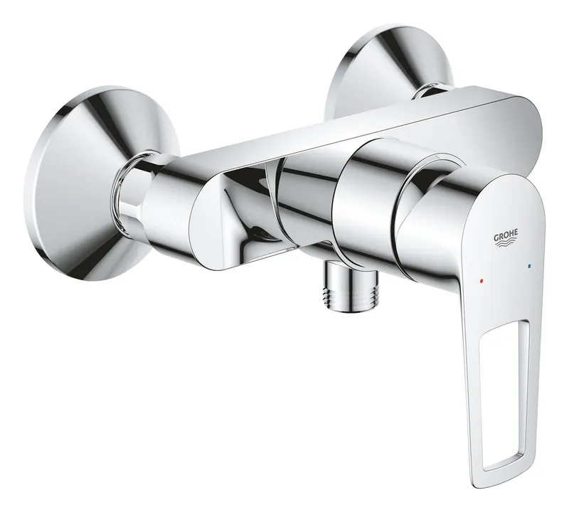 Baterie dus Grohe 23634001, 1 bar, 225 mm, 134 mm, 2 orificii instalare, 1 2 dimensiune racord furtun, Crom