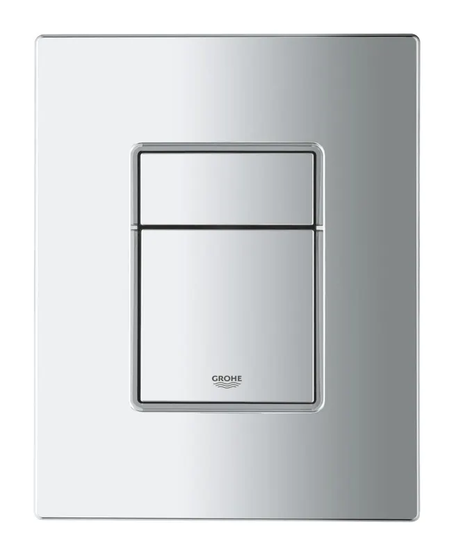Clapeta WC Grohe 38966000, 156 mm, 197 mm, functie eco, verticala, orizontala, incastrat pentru tip rezervor, Crom
