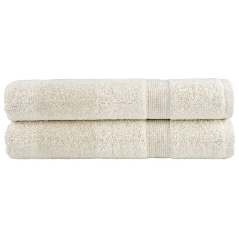 Prosoape de sauna premium solund 2 buc. crem 80x200 cm 600 gsm
