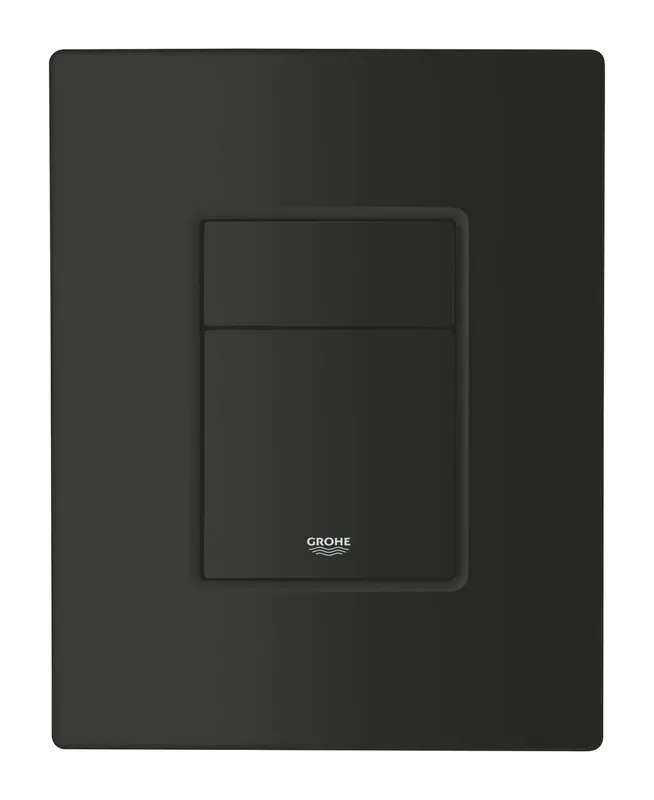 Clapeta actionare Grohe 389662430, Even, pentru toaleta, tip instalare verticala, orizontala, reversibila, negru