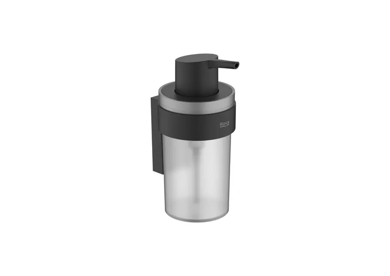 Dozator sapun Roca A817892NB0, baie Victoria, tip instalare pe perete, volum ml 160, numar orificii instalare 2, negru