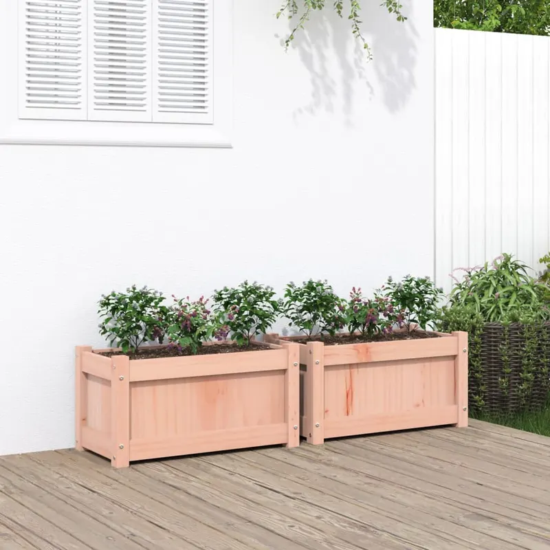 jardiniere de gradina, 2 buc., lemn masiv douglas
