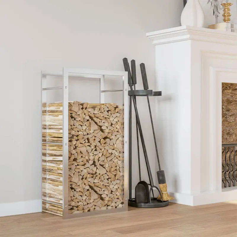 suport pentru lemne de foc, 50x28x94 cm, otel inoxidabil