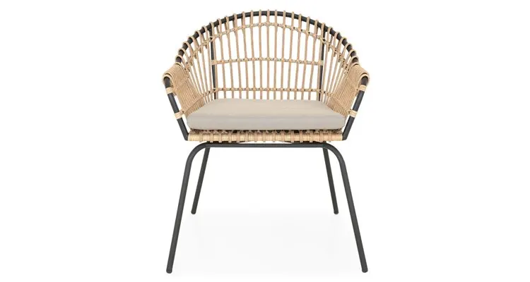 Scaun dining ALBA lungime 75 latime 68 inaltime 80 negru cu gri