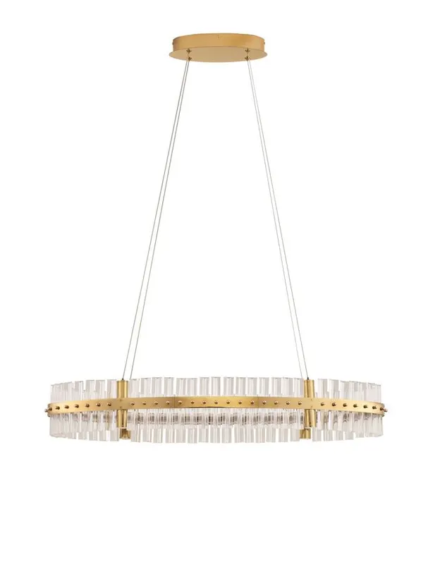 Lampa suspendata TRIAC dimabila KEZO - Ø 90cm / Gold