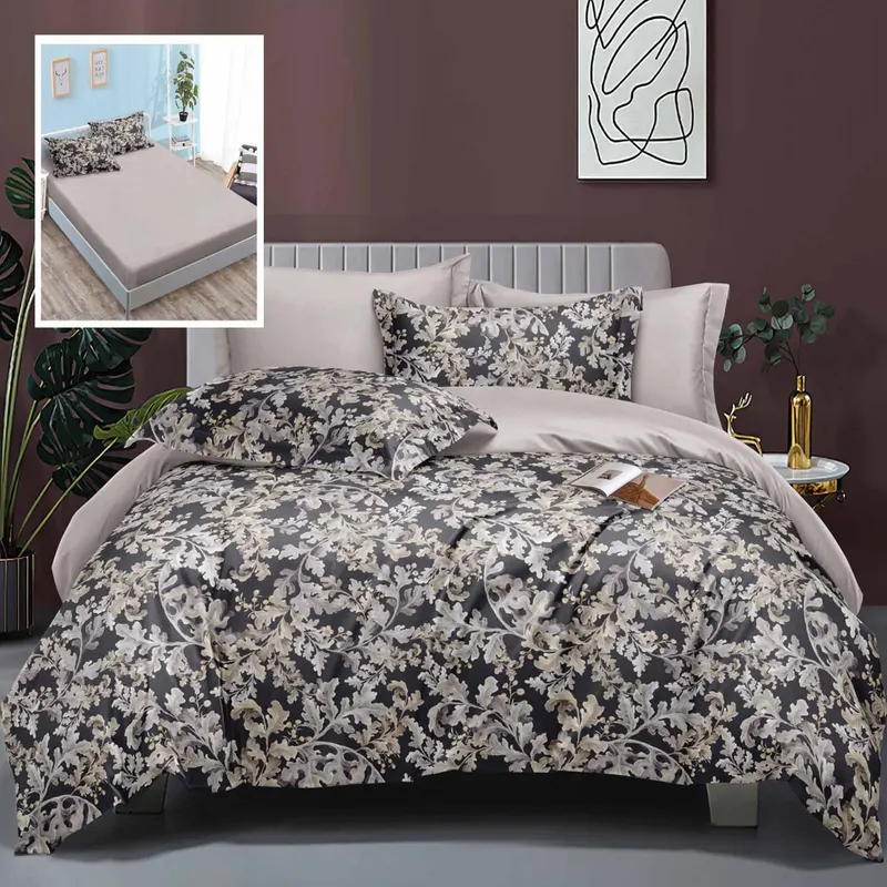 Lenjerie de pat elegance 6 piese cu husa (leh9)