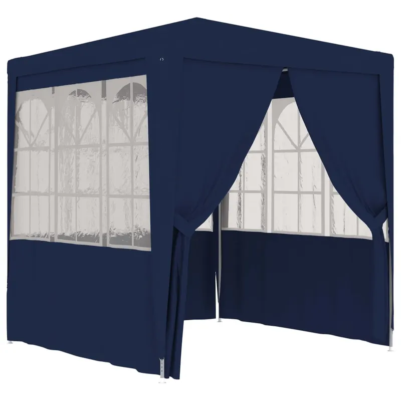 Cort petrecere cu pereti, albastru, 2,5 x 2,5 m, 90 g/m2
