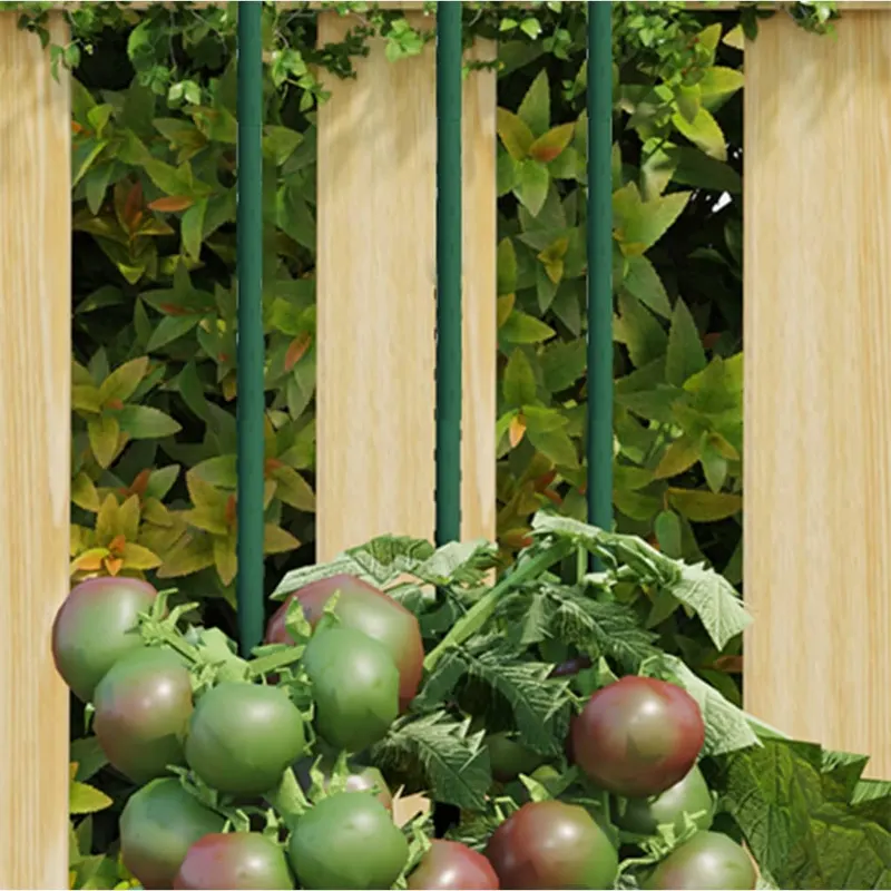 tarusi pentru plante de gradina, 30 buc., verde, 180 cm, otel