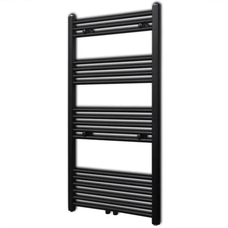 Radiator port-prosop incalzire centrala baie drept, negru, 600x1160 mm