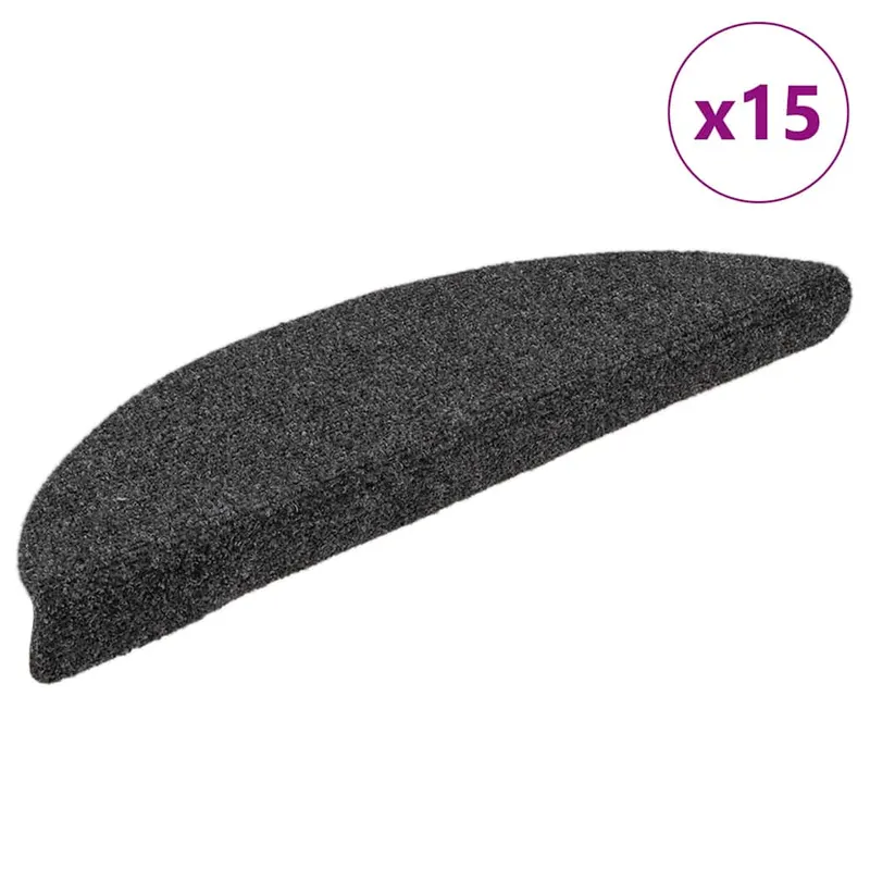 covorase autoadezive scari 15 buc. antracit 56x17x3cm perforate