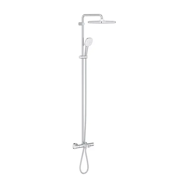 Sistem de dus Grohe 26691001, 250 mm, 1 bar, 110 mm, 1.75 m, 1588 mm, 412 mm, 1 functii palarie dus, Crom