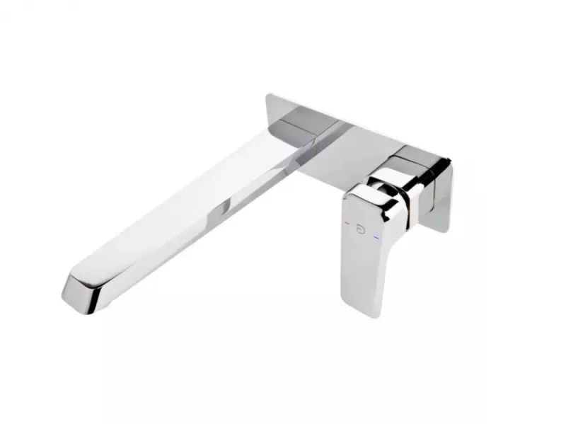 Baterie lavoar FDesign Brina FD1-BRN-3PA-11, 1 2 , montare pe perete, marimea L, include valva incastrata, crom