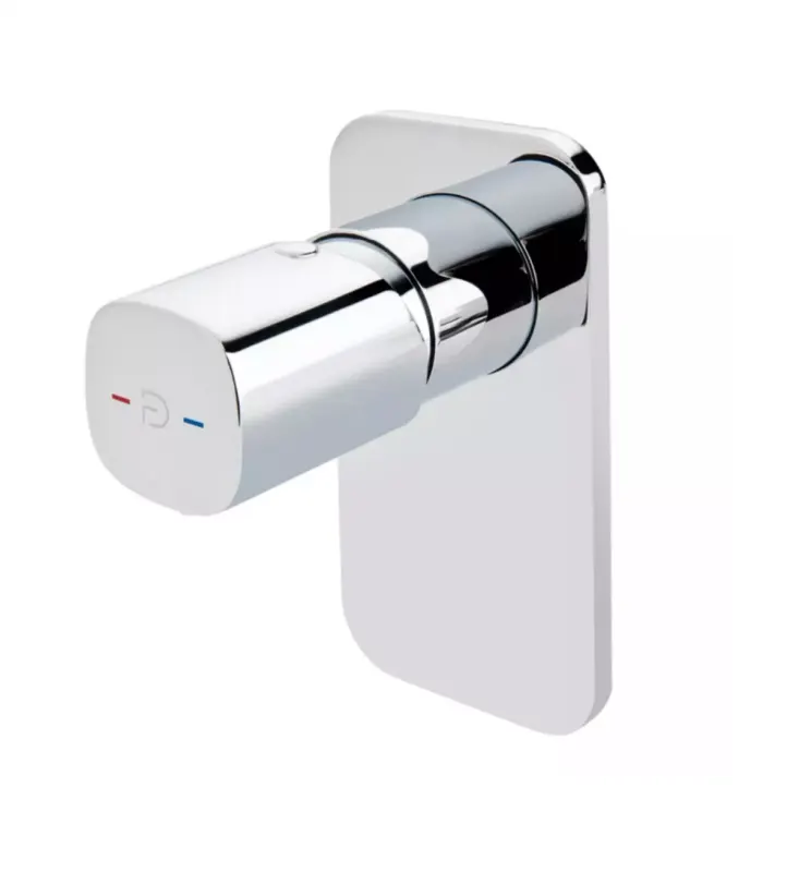 Unitate comanda FDesign Meandro FD1-MDR-7PA-11, 1 2 , incastrata, 1 iesire 1 2 , include valva, crom