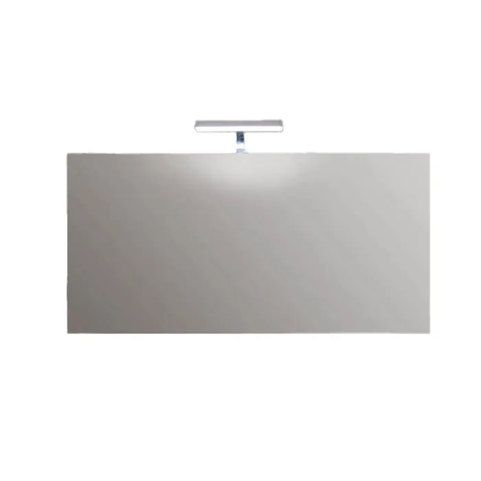 Oglinda baie dreptunghiulara Fluminia Joly 120x60 cm, cant gri deschis