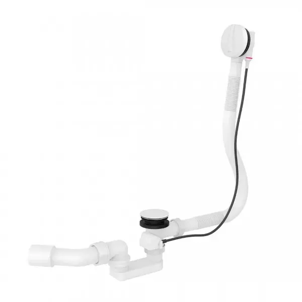 Evacuare cada Roca A24821300A, 50 mm, 38 l min, 1000 mm, universal, ventil automat, cada baie utilizare, Alb