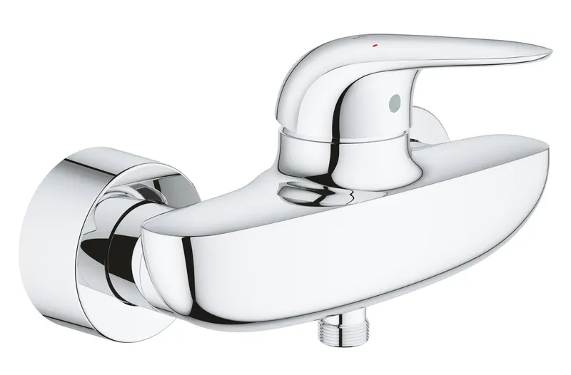 Baterie dus Grohe 23722003, 1 bar, 212 mm, 82 mm, 2 orificii instalare, 1 2 dimensiune racord furtun, Crom