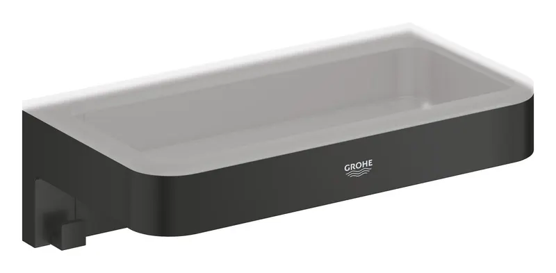 Raft Grohe 411072430, baie Start Cube, tip instalare pe perete, design modern, fixare sigura, negru