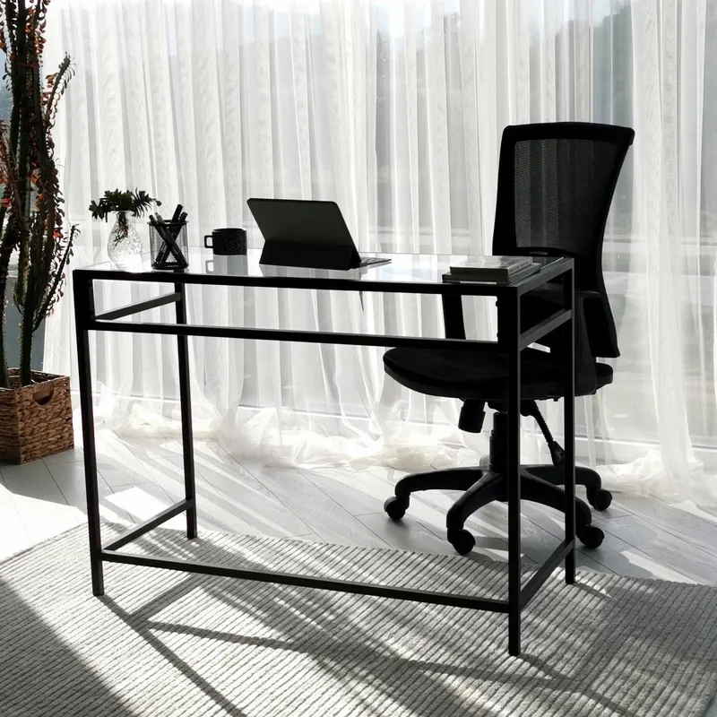 Birou Network M100, Negru, 45x75x100 cm - Negru